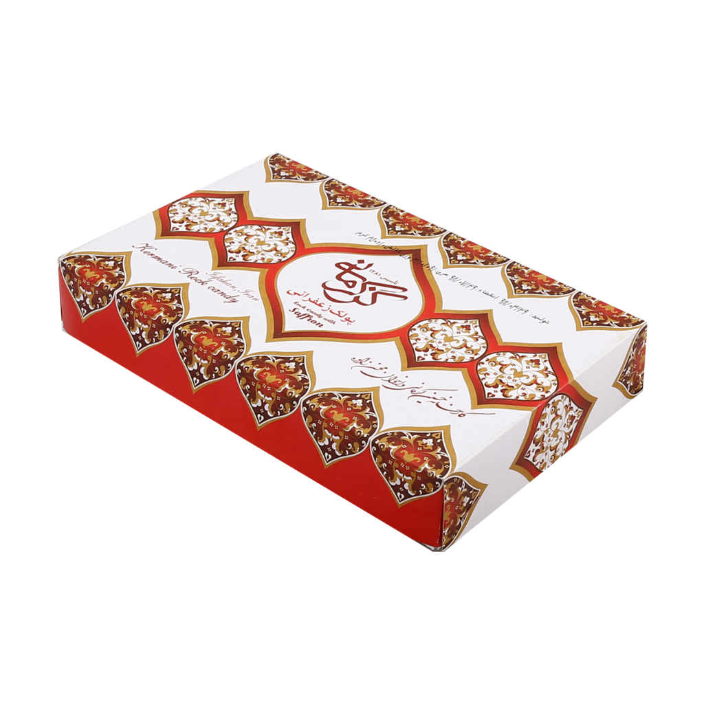 پولکی زعفرانی گز کرمانی