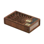 گز لقمه پسته 38 درصد جعبه چوبی - 250 گرم